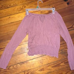 Pink long sleeve shirt